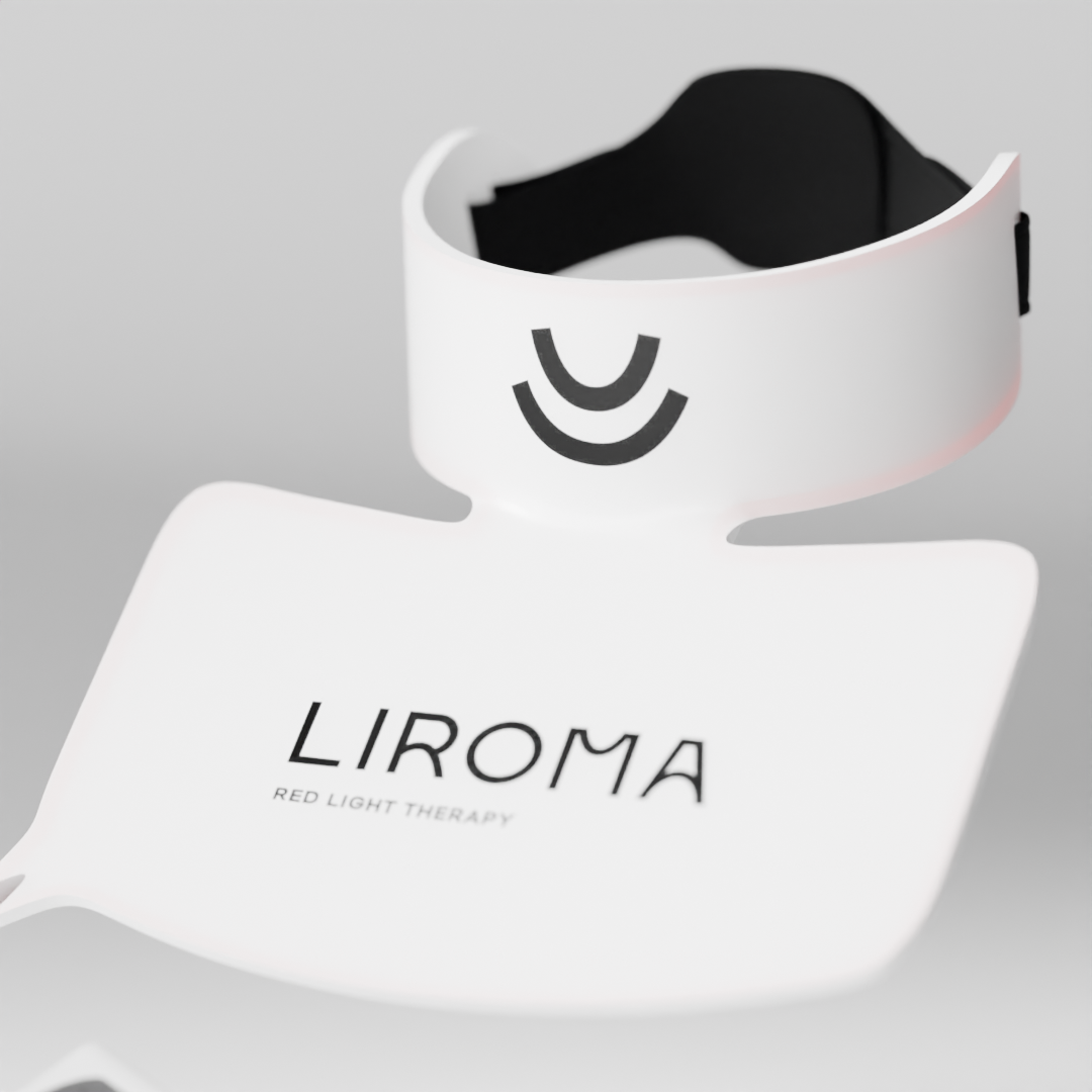 LIROMA® LED-terapeutiline punase valguse ja lähiinfrapuna näo-, kaela- ja dekolteemask