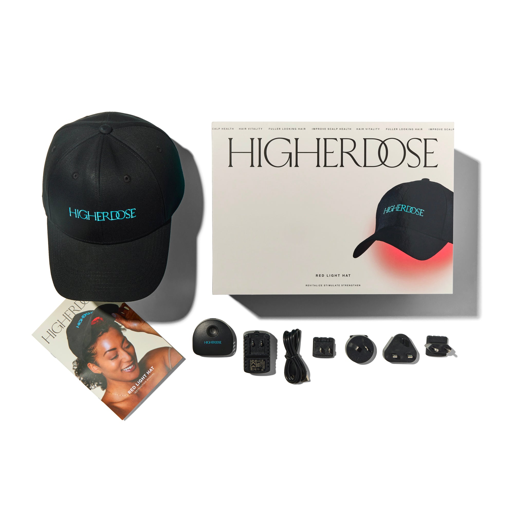 HigherDOSE® punase valguse ja lähiinfrapuna teraapia nokamüts