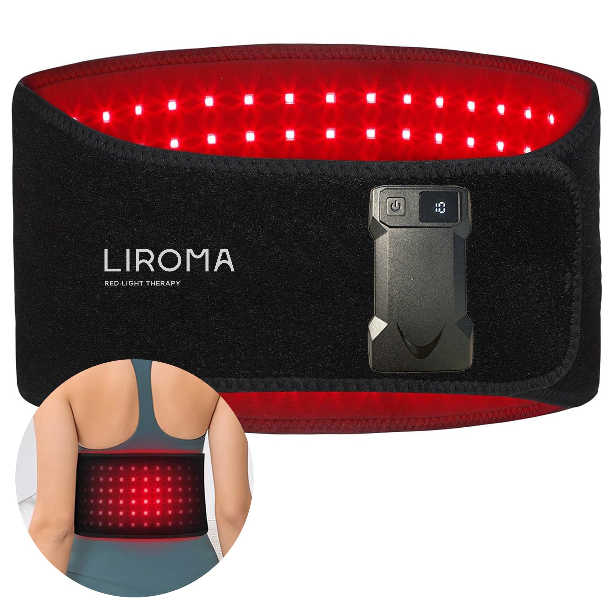 LIROMA® SHIELD punase valguse teraapia seljavöö